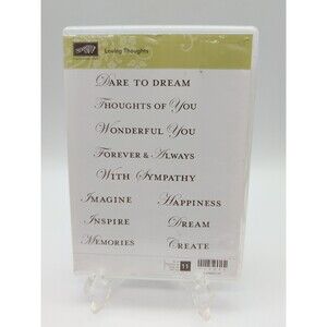 Stampin Up Cling Stamp Set ~ Loving Thoughts